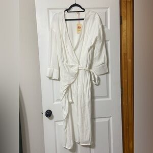 Shop Impressions long sleeve wrap dress new with tags